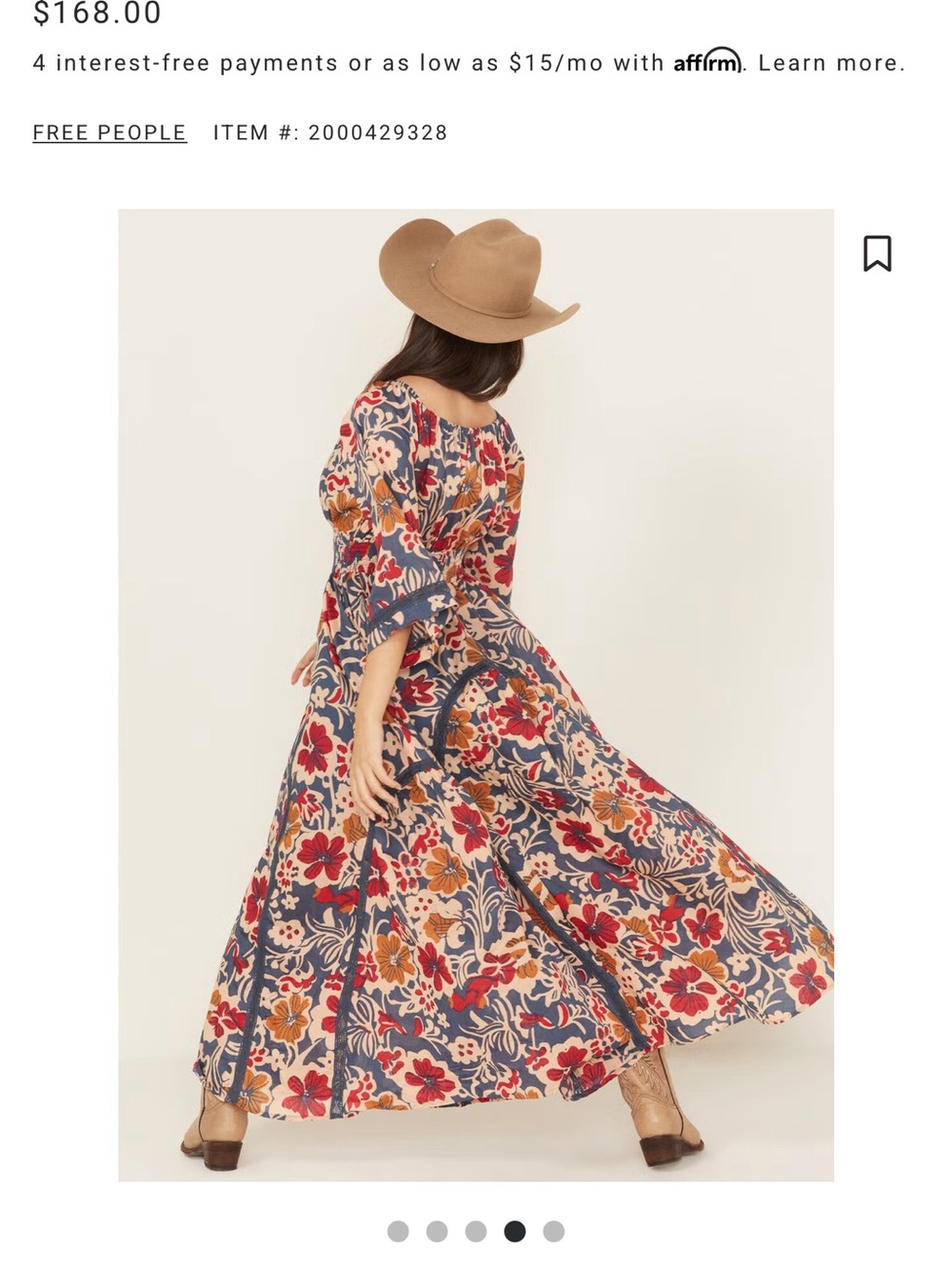 Free People Dixie Floral Maxi Dress